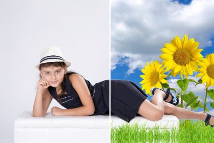 детска фотосесия колаж